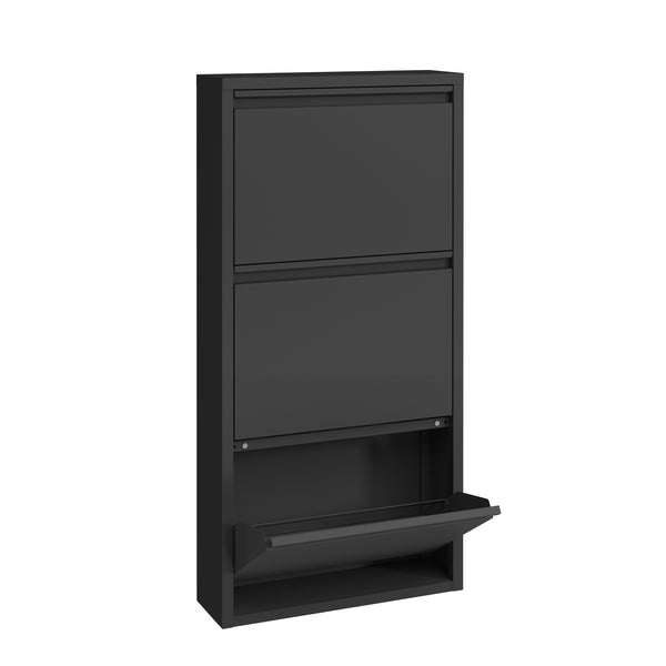 Scarpiera in metallo ROMEO 50 x 103 cm nero