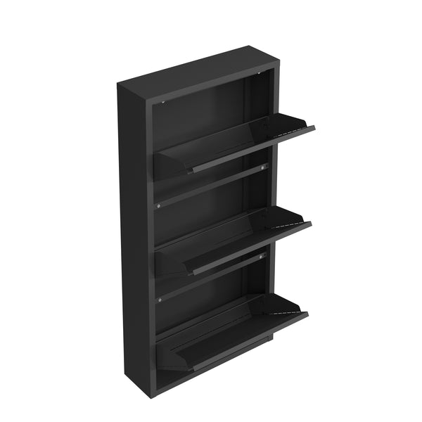 Scarpiera in metallo ROMEO 50 x 103 cm nero