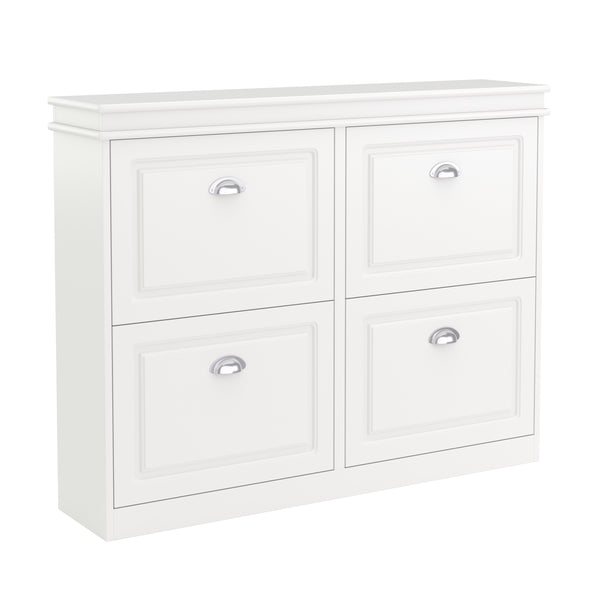 Scarpiera PETRA 105 x 24 x 82 cm bianca