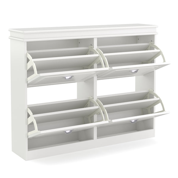 Scarpiera PETRA 105 x 24 x 82 cm bianca
