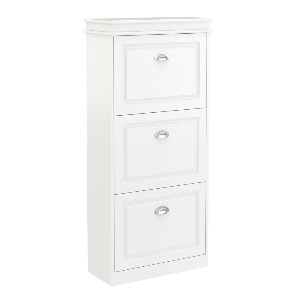 Schuhschrank PETRA 53 x 24 x 117 cm weiss