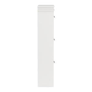 Meuble à chaussures PETRA 53 x 24 x 117 cm blanc