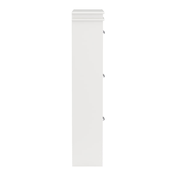 Meuble à chaussures PETRA 53 x 24 x 117 cm blanc