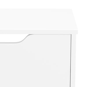 Schuhschrank SENA 4 Kippfächer 90 x 100 cm weiss