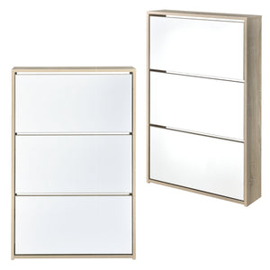 Scarpiera Lund 102,5x63x17cm Specchiata con 3 ante