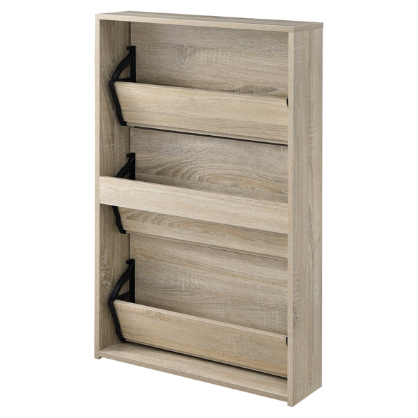 Scarpiera Lund 102,5x63x17cm Specchiata con 3 ante
