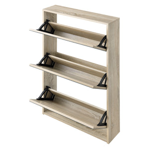 Scarpiera Lund 102,5x63x17cm Specchiata con 3 ante
