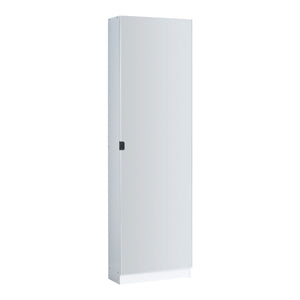 Schuhschrank Meura 160x48x20cm verspiegelt Weiss