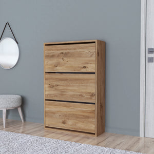 Schuhschrank Aurskog 110x73.5x24cm Eiche