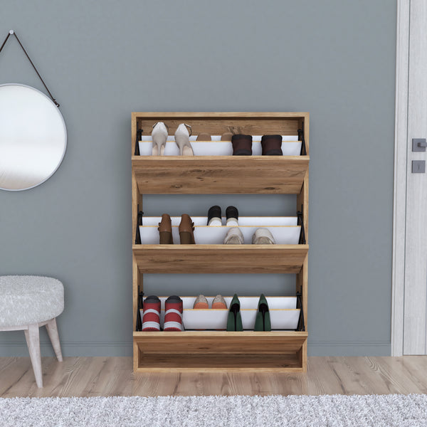 Schuhschrank Aurskog 110x73.5x24cm Eiche