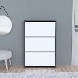 Scarpiera Aurskog 110x73,5x24cm bianco antracite