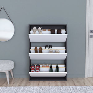 Scarpiera Aurskog 110x73,5x24cm bianco antracite