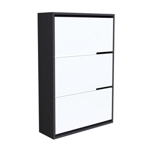Scarpiera Aurskog 110x73,5x24cm bianco antracite