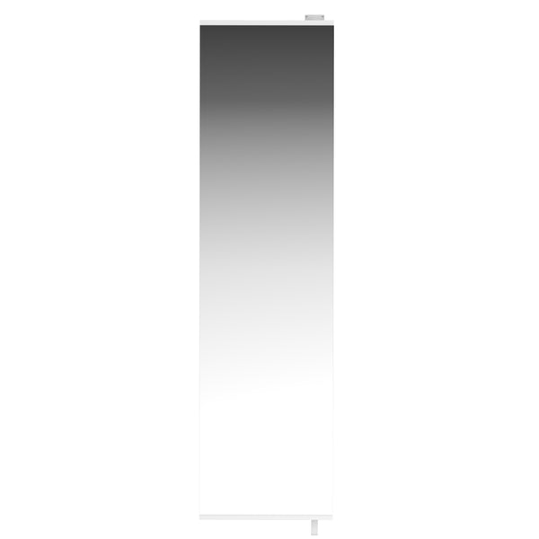 Schuhschrank mit Spiegel 50 x 18 x 195 cm weiss
