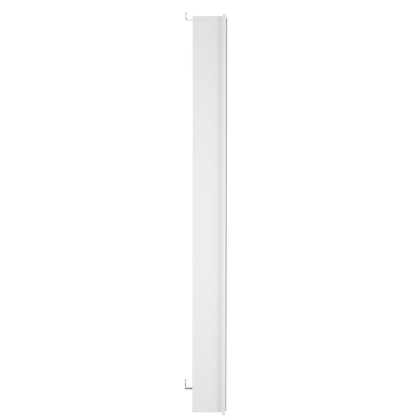 Schuhschrank mit Spiegel 50 x 18 x 195 cm weiss