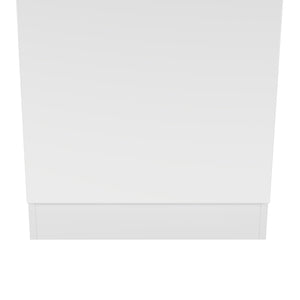 Schuhschrank mit Spiegel SLANDO 50 x 20 x 180 cm weiss