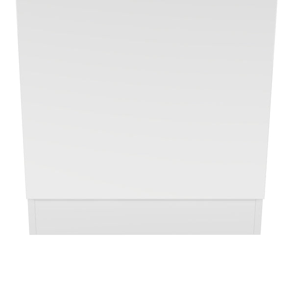 Schuhschrank mit Spiegel SLANDO 50 x 20 x 180 cm weiss