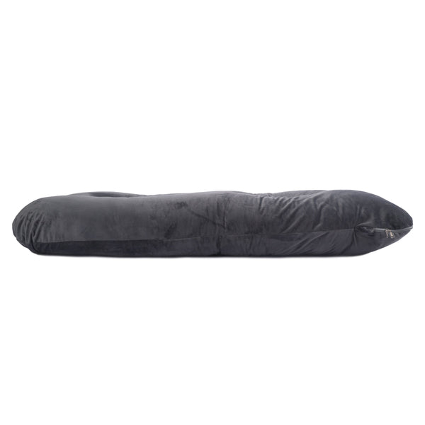 Schwangerschaftskissen Stillkissen U-Form 140 x 70 cm anthrazit