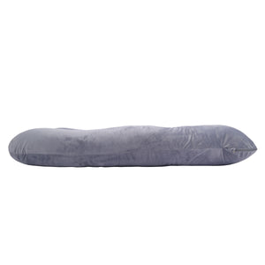 Schwangerschaftskissen Stillkissen U-Form 140 x 70 cm grau
