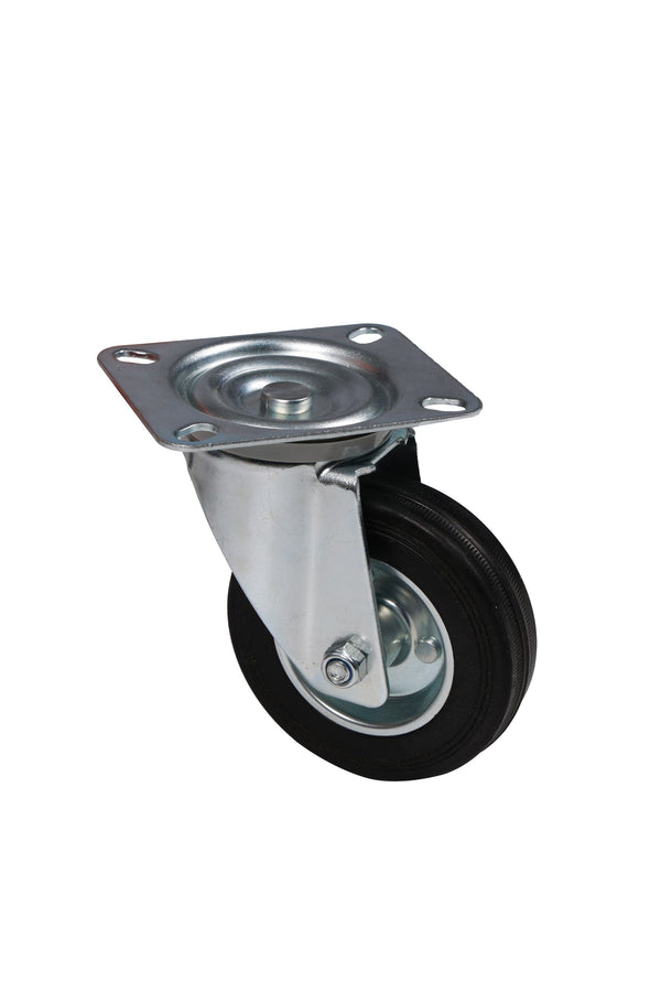 Schwerlastrollen Vollgummi 4er Set 160 mm