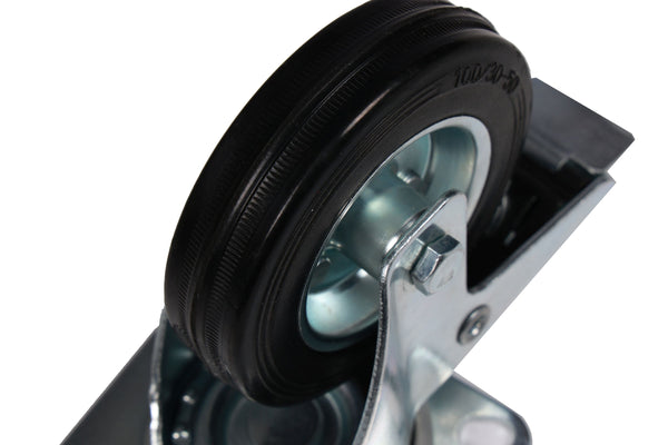 Schwerlastrollen Vollgummi 4er Set 200 mm