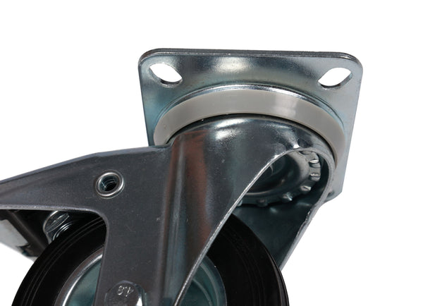 Schwerlastrollen Vollgummi 4er Set 160 mm