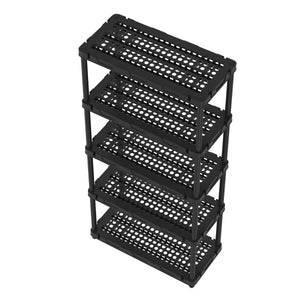 Schwerlastregal 90 x 43 x 185 cm schwarz
