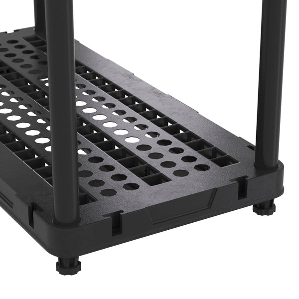 Schwerlastregal 90 x 43 x 185 cm schwarz