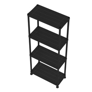 Schwerlastregal 2er Set schwarz 60 x 30 x 133 cm