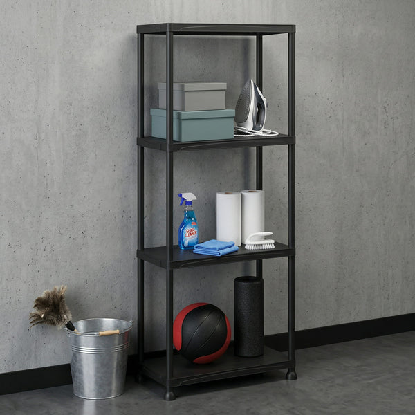 Schwerlastregal 2er Set schwarz 60 x 30 x 133 cm