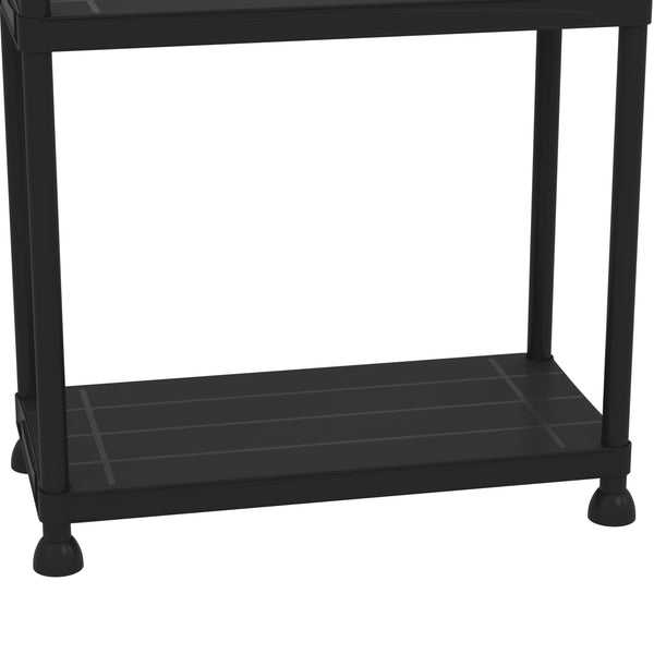 Schwerlastregal 2er Set schwarz 60 x 30 x 175 cm