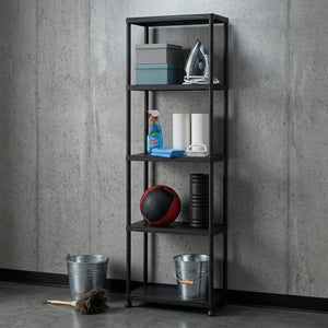 Schwerlastregal 2er Set schwarz 60 x 30 x 175 cm