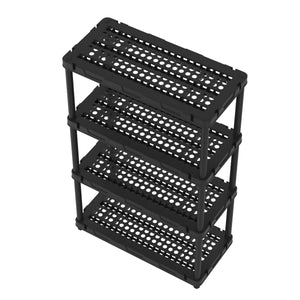 Schwerlastregal 90 x 43 x 140 cm schwarz