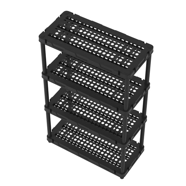 Schwerlastregal 90 x 43 x 140 cm schwarz
