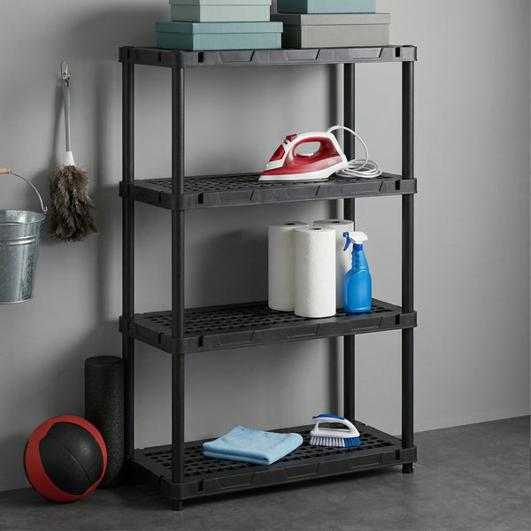 Schwerlastregal 90 x 43 x 140 cm schwarz