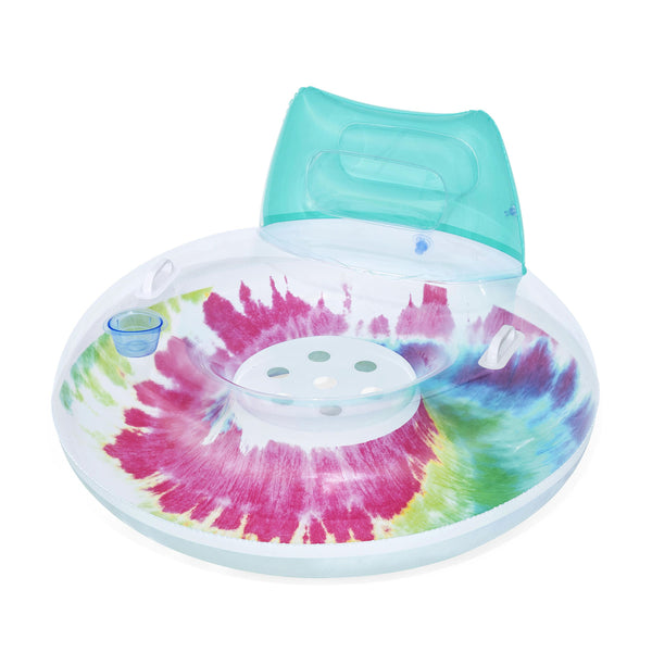 Schwimmring mit Rückenlehne Tie Dye 104 cm