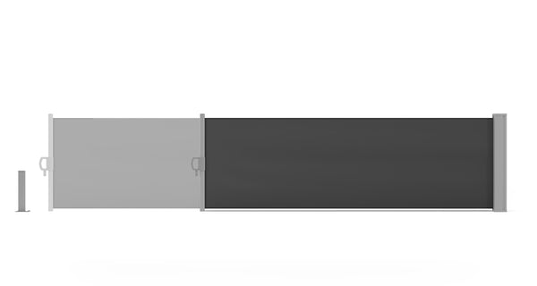 Side awning 60 x 300 cm anthracite