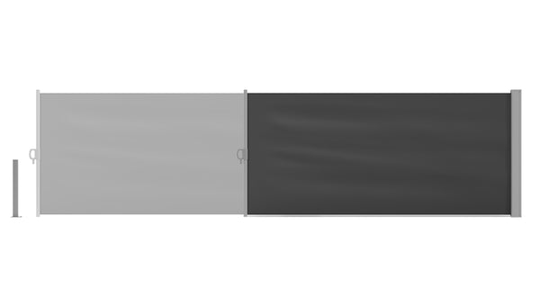 Side awning 100 x 400 cm anthracite