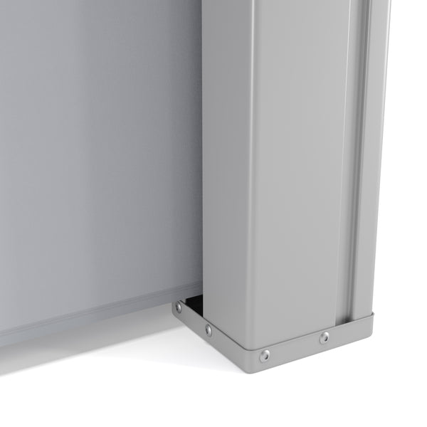 Side awning 100 x 400 cm gray