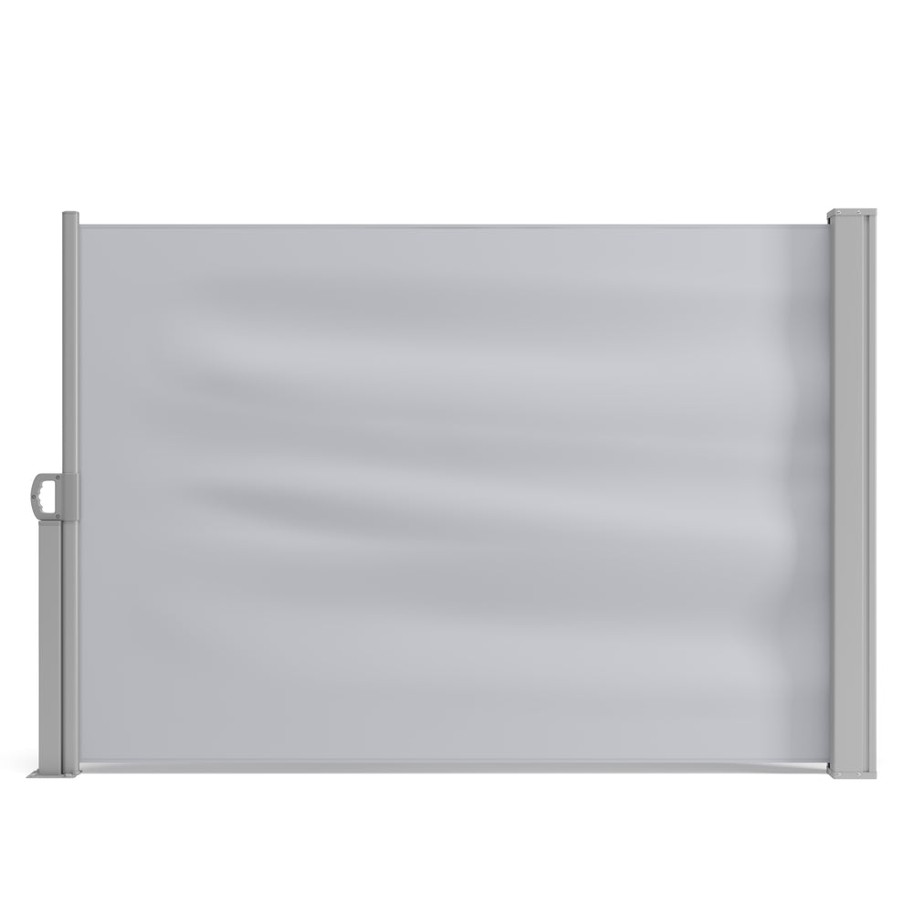 Seitenmarkise 100 x 400 cm grau