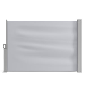 Side awning 100 x 400 cm gray