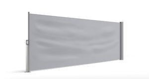 Side awning 100 x 400 cm gray