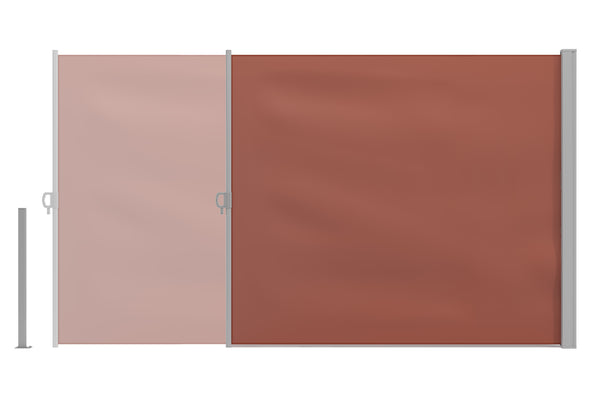 Side awning 160 x 300 cm brown