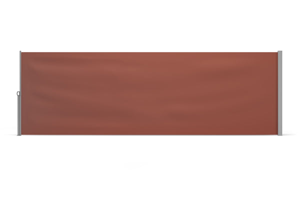 Side awning 160 x 400 cm brown