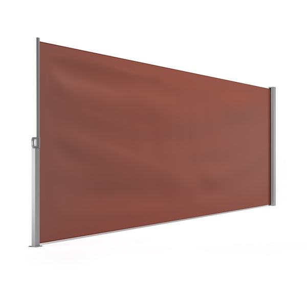 Side awning 160 x 400 cm brown