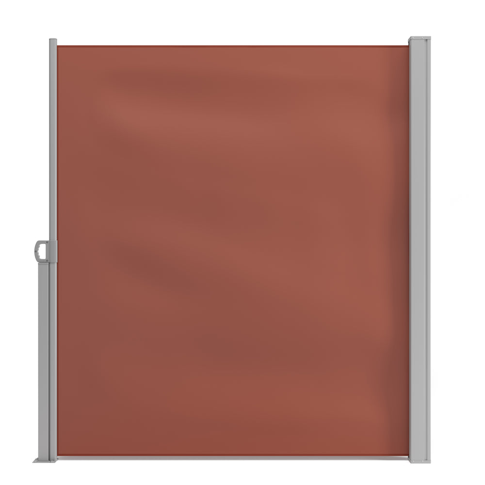 Seitenmarkise 160 x 400 cm braun