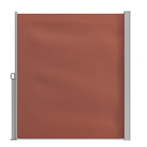 Side awning 160 x 400 cm brown