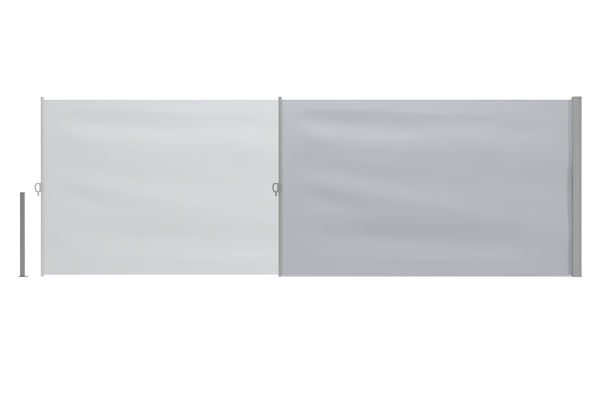 Side awning 160 x 400 cm gray