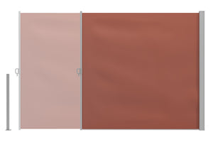 Side awning 180 x 300 cm brown