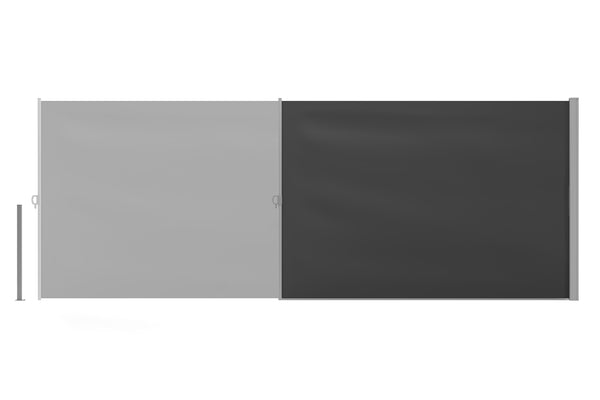 Seitenmarkise 180 x 400 cm anthrazit
